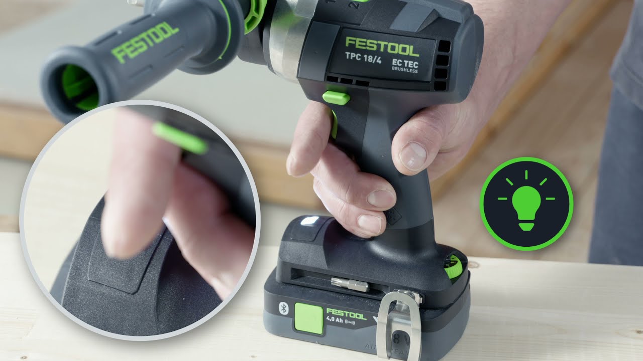 Festool Quick Guide - TPC & TDC 18/4 - Eclairage LED