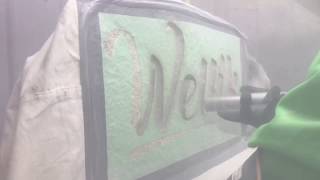 Sand Blast Rock Engraving Process