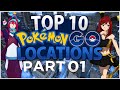 TOP 10 POKEMON GO LOCATIONS! FEAT - MYSTIC UMBREON