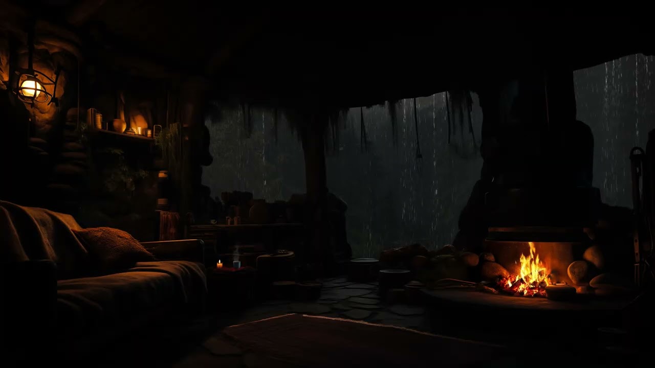 Enjoy Relaxing with Rain: Your Ultimate Cozy Cave Retreat - asmr