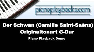 Der Schwan (Camille Saint-Saëns) Playback Instrumental Demo Originaltonart G-Dur