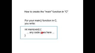 Lesson 5 1 Writing your first program in C