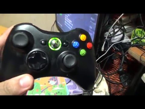 엑스박스 무선 컨트롤러 xbox360 콘솔 기계와 게임 조종기 연결 페어링하는 방법