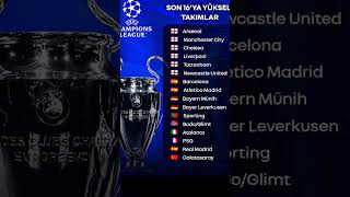 Son 16Ya Yükselen Takımlar