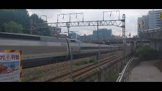 KTX-1열차 구로IC 통과영상