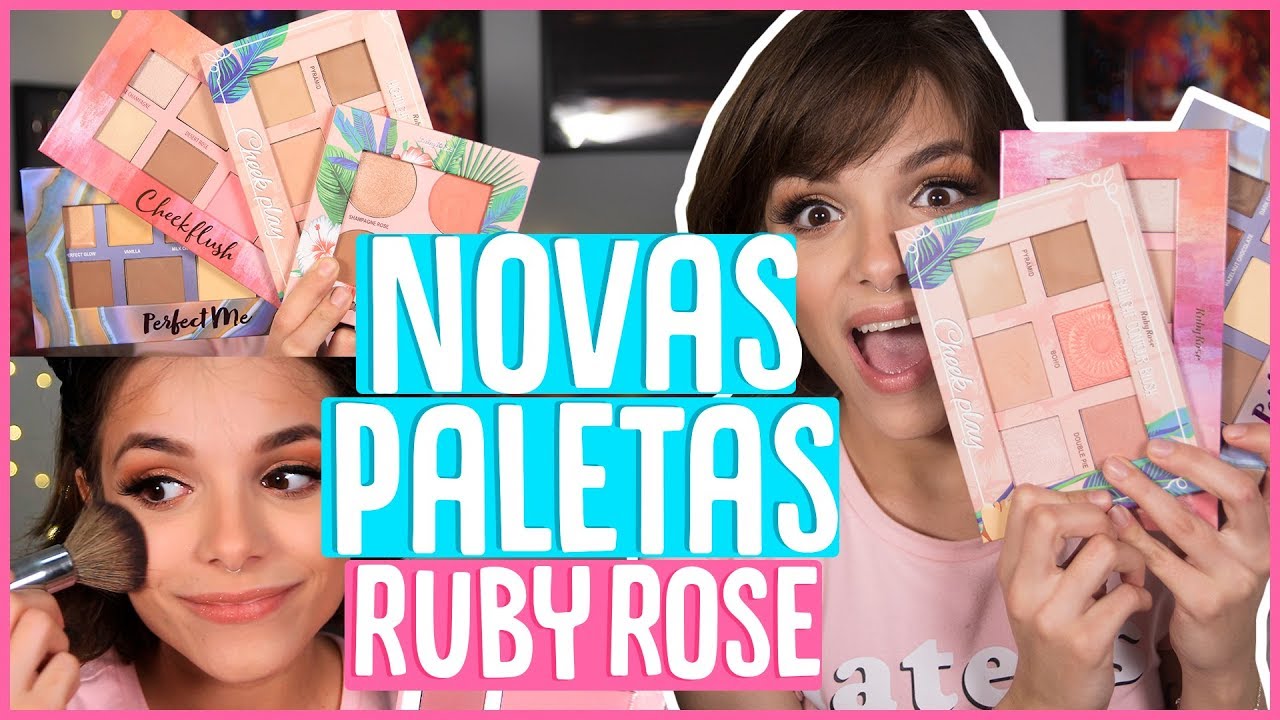 TESTANDO novas PALETAS da Ruby Rose