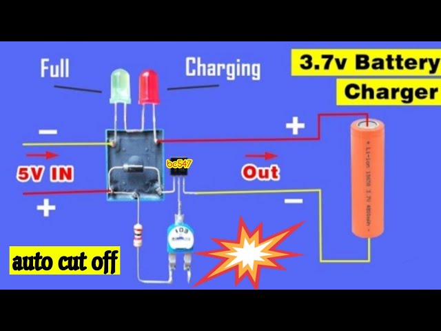 🔴COMO hacer CARGADOR de pilas de LITIO 3.7v , pilas recargables, corte  automático 