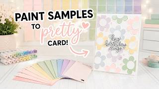 Turn FREE Paint Samples into Beautiful Handmade Cards! | Easy Cardmaking Tutorial