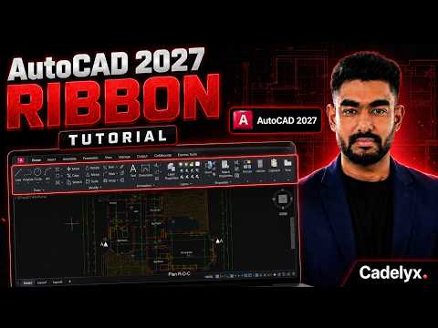 AutoCAD Begginer Course | Ribbon Explained AutoCAD for beginners