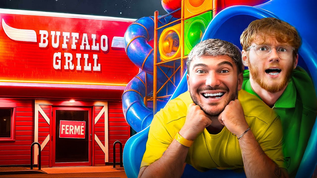J'ai passé la nuit dans un jeu BUFFALO GRILL fermé !