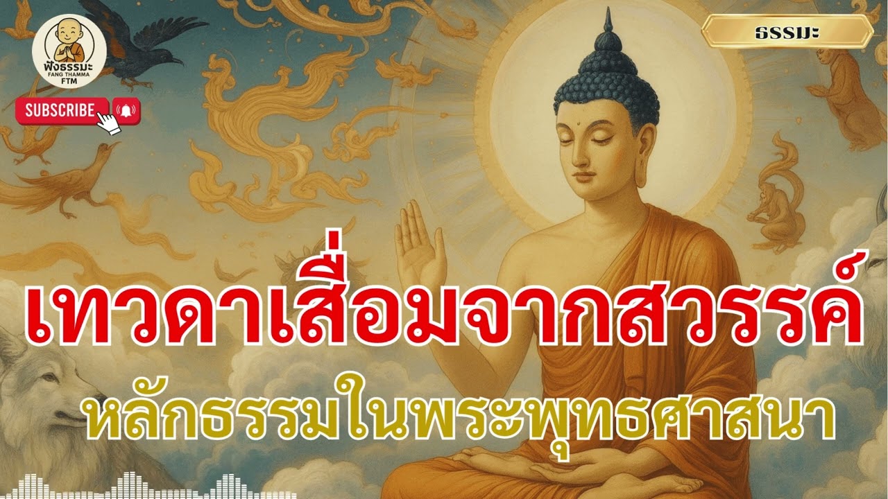 เทวดาเสื่อมจากสวรรค์ได้อย่างไร? เผยเหตุแห่งความตกต่ำของผู้มีบุญในพระพุทธศาสนา | ธรรมะเสียงผู้หญิง