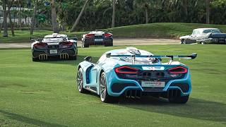 Hypercars In Action At Motorcar Cavalcade - F5 Revolution, Bugatti Chiron, Koenigsegg Regera, Pagani