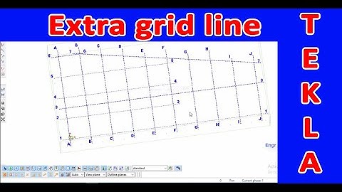 How to create extra grid line in Tekla 21.1 Bangla tutorial