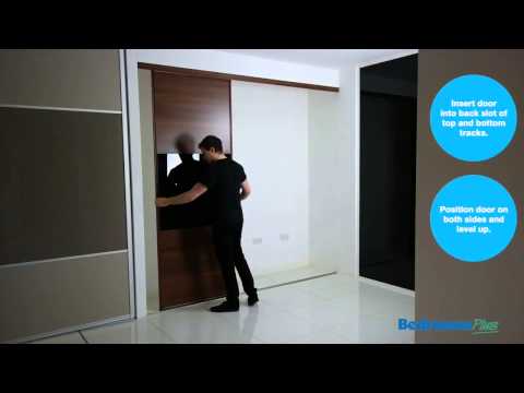 How to fit Sliding Wardrobe Doors - Install track & doors - Space Pro (formerly Stanley)