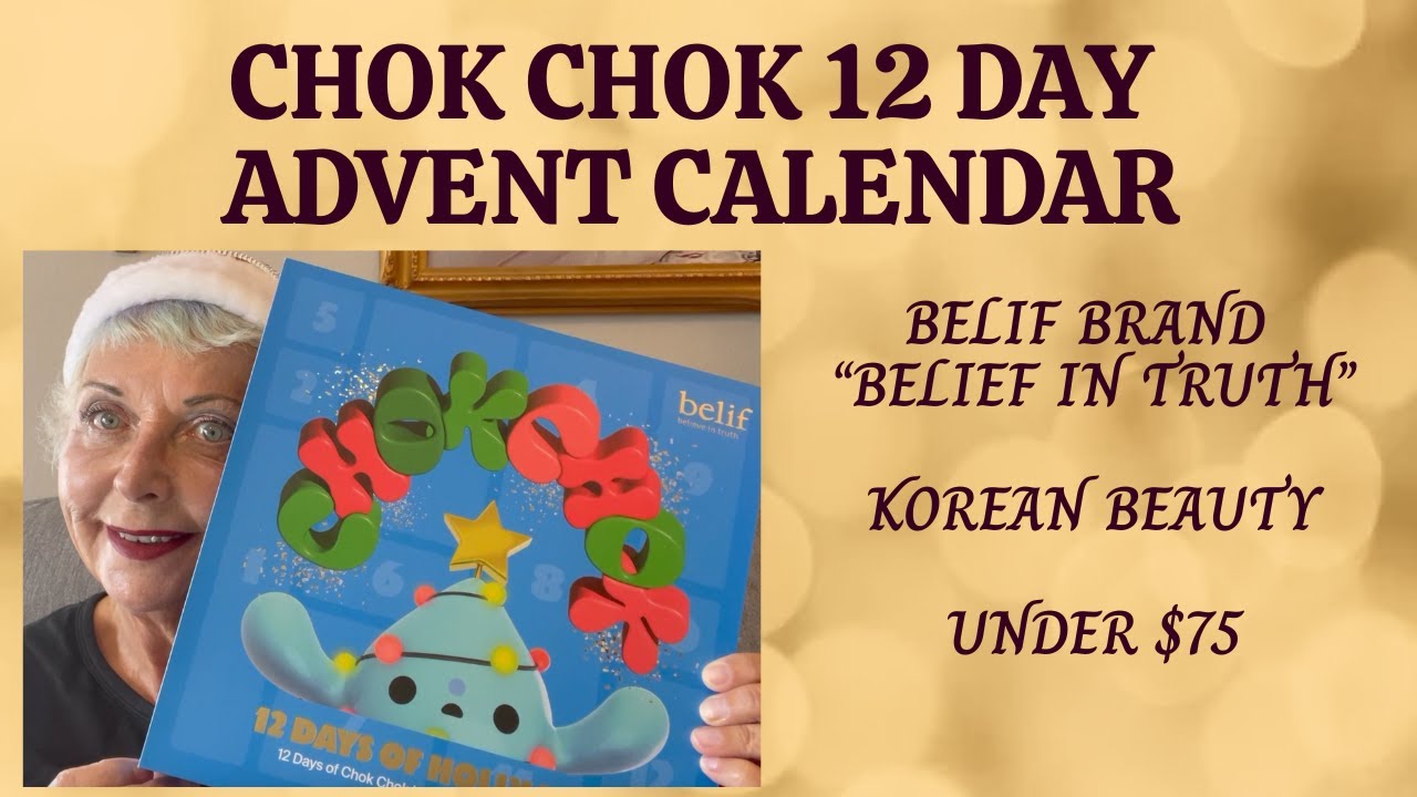 12-дневный адвент-календарь CHOK CHOK / Корейский уход за кожей / До 75 долларов / Отличный вариа...