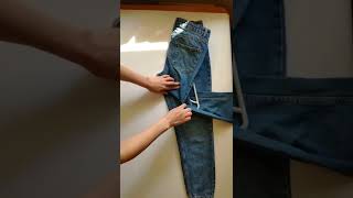 Как повесить джинсы, чтобы они не мялись