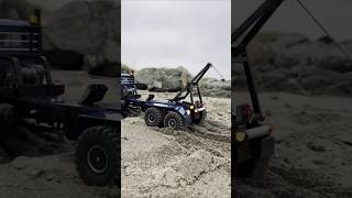 Slow Crawl Through Deep Sand Before the Big Winch Pull! 😳🚛⚠️#rctruck #rc #trending #shorts