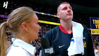 Nikola Jokic Reacts to Jamal Murray's GameWinner vs Lakers, Postgame Interview