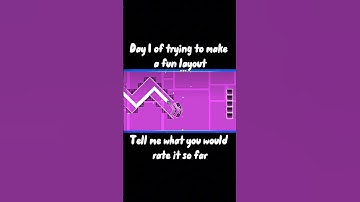 day 1 of making a fun layout #gd #lvl #layout #geometrydash