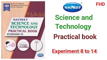 🔬📘 Science & Technology Practical Book | Experiments 8 to 14 (Part 1) | FHD PDF ✨