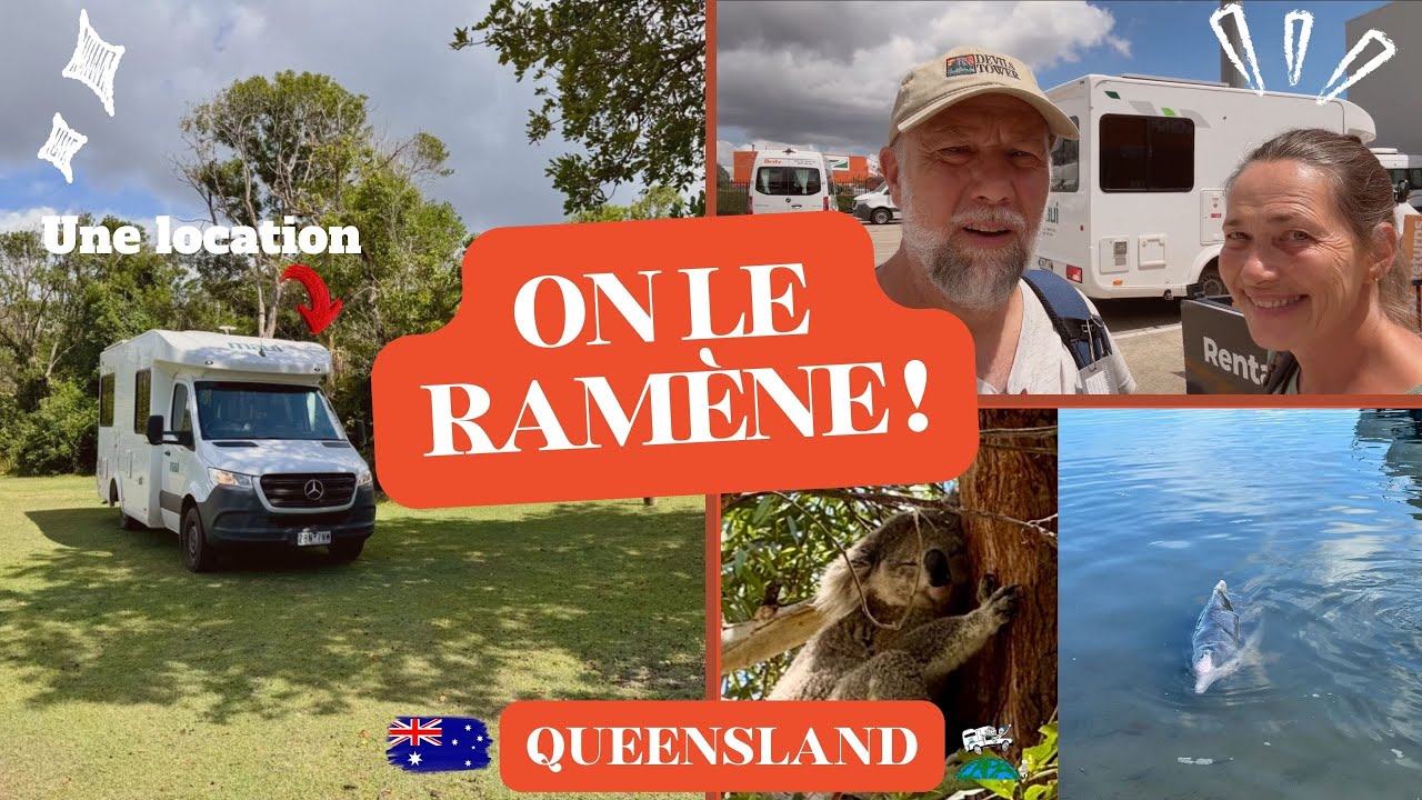 #8 Retour chez le loueur de camping-car à cause de problèmes, mais aussi des dauphins, kangourous.