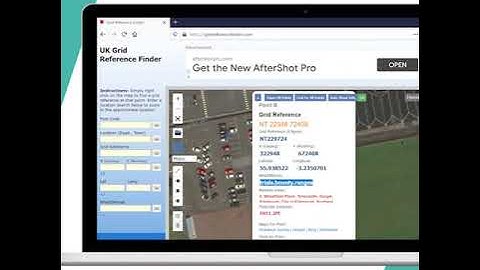 Click on any point to discover its grid reference including what3words address