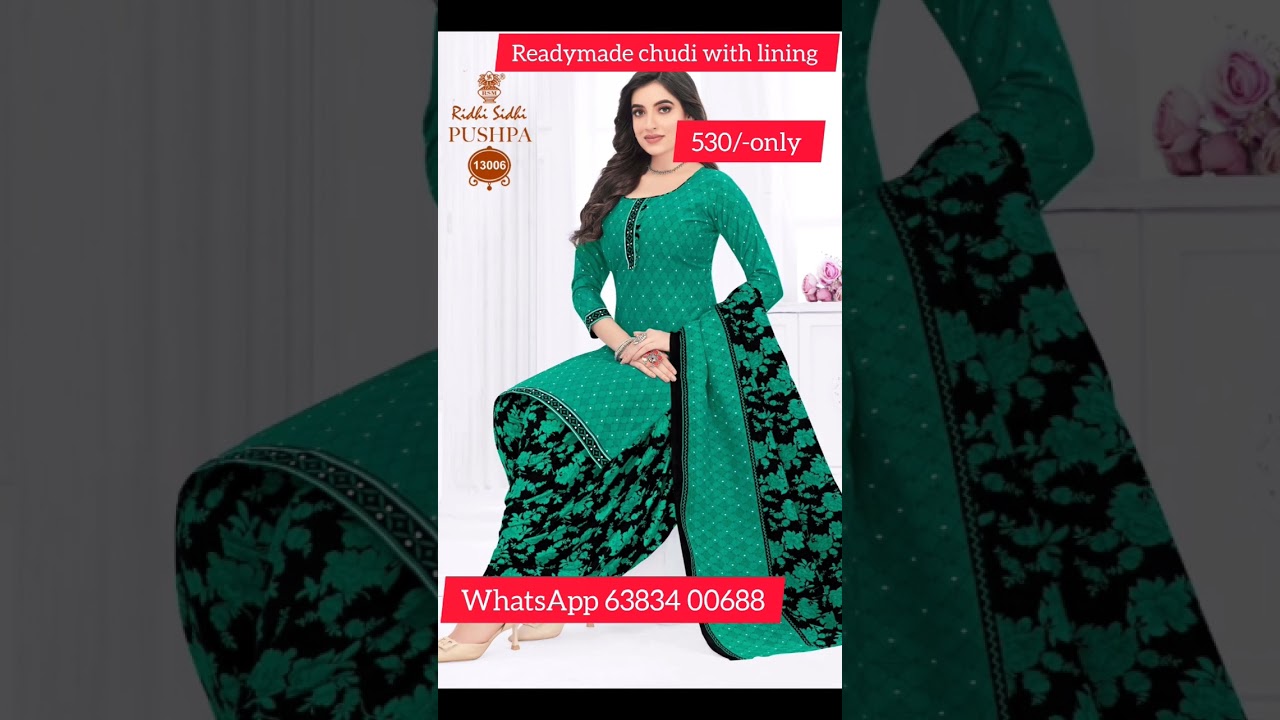 Readymade chudi with lining patiyala model size_L TO XxxL price 530/- WhatsApp 63834 00688 