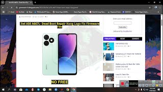 Itel A50 A667L Dead Boot Repair Hang Logo Fix Firmware File #deadbootrepair #hanglogo