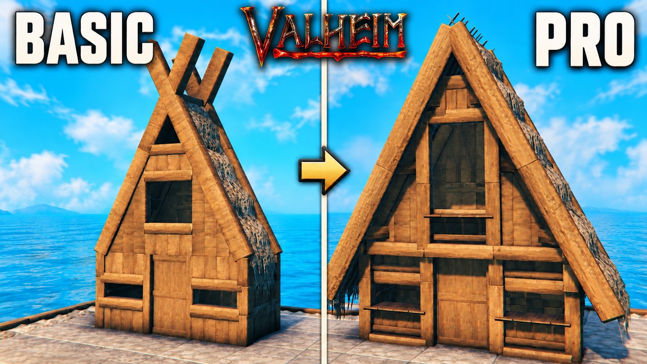 Build Better Roofs in Valheim – Overhangs, Beams and Details