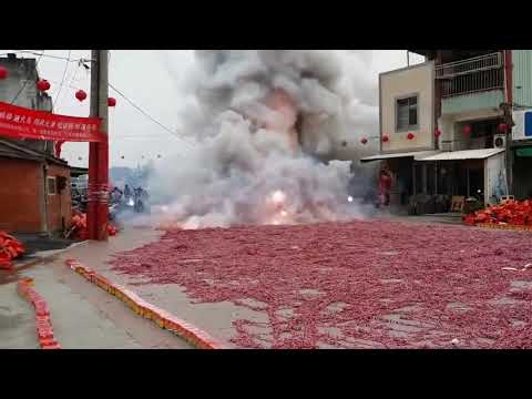 Burning 1000000 firecrackers At a Time | China's Festival |