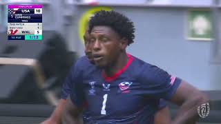 USA vs Wales Challenge Quaters Finals | South Africa Rugby 7s 2022