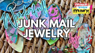 Junk Mail Jewelry DIY  Using UV Resin