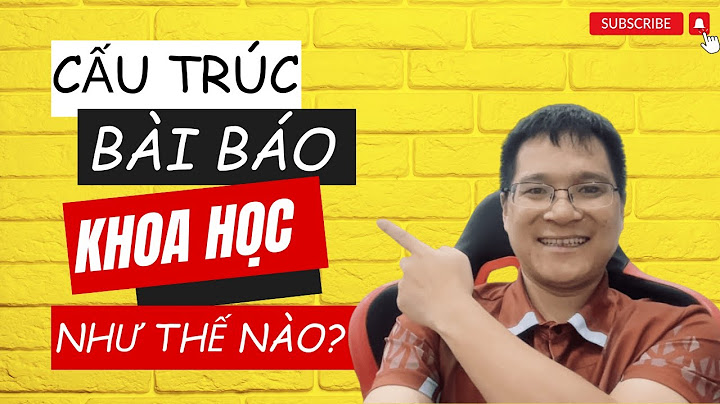 1 bài báo khoa học có bao nhiêu phần