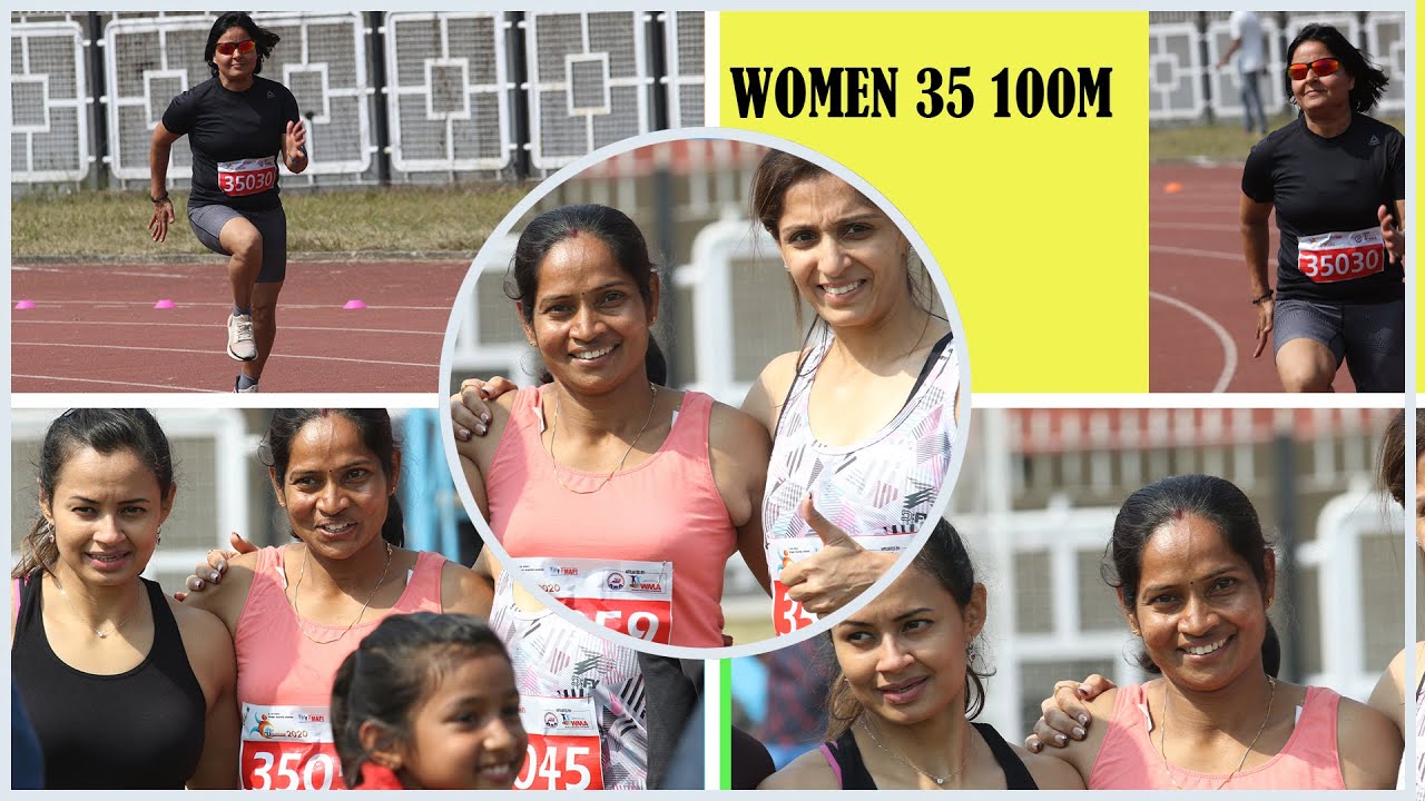 Women 35 100m Final  National Masters Athletics Championship 2020 Imphal, Manipur