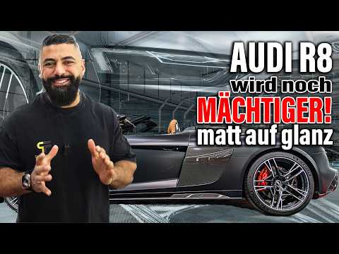 AUDI R8 wird noch MÄCHTIGER! Verwandlung von glanz auf matt - Folienprinz