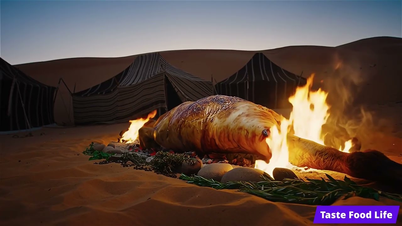 Epic Middle Eastern Camel Feast | Roasted Whole Camel Over Open Fire