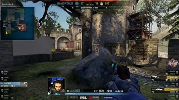 BIG Keev Knife to Close Out the Map (BIG vs Immortal Map 1 Cobblestone PGL Major Kraków 2017)