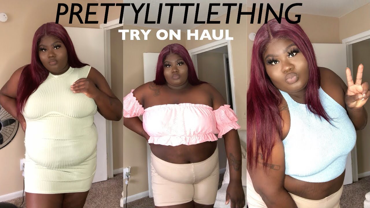 A VERY FUNNY PLUS SIZE PRETTY LITTLE THING TRY ON HAUL