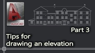 Autocad - How to draw a floor plan elevation PART 3