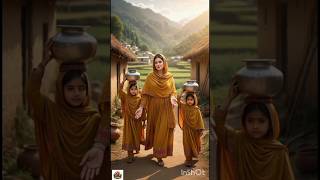 “Do Choti Behno Ki Bari Madad 💧 | Pahar Se Pani Lana”