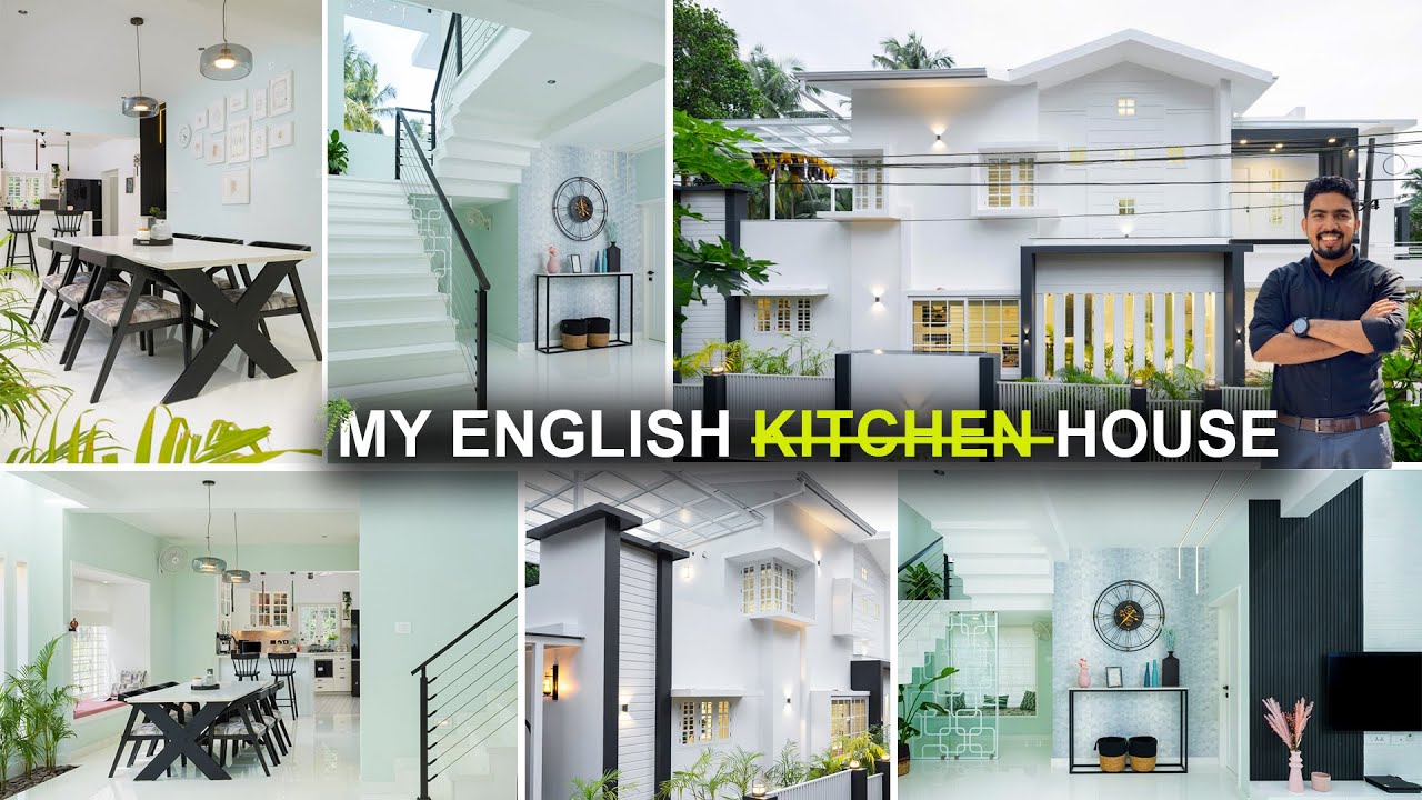 ഒരു കിടുകാച്ചി വീട് ..😍 😍#trending  My English Kitchen Home tour Malayalam | My Better Home