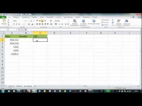 Excel - DM vs. RUNDEN - Runden ins Textformat mit Währung