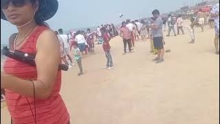 Goa Calangute beach ⛱️ Ghumne Bahut Maja Aya Hi #dehati #calangutebeach #goabeach #dehativlogvideo