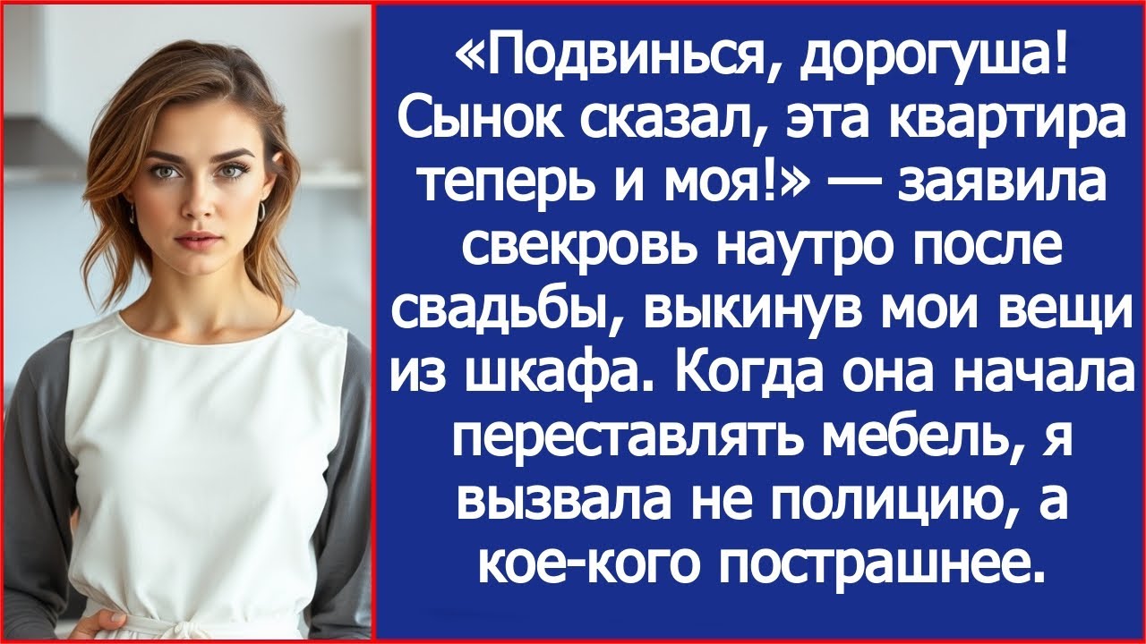 «Сынок сказал, эта квартира теперь и моя!» — заявила свекровь, выкинув мои вещи из шкафа.