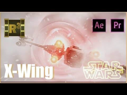 After effects - Star Wars X-Wing - Pequena cena Feita em After Effects e inspirada em Star Wars onde um X-Wing precisa sair de um túnel de gelo.

