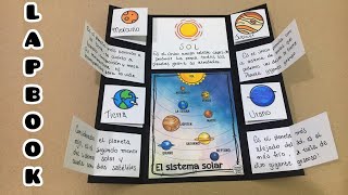 Lapbook del sistema solar | Estructura y decoración