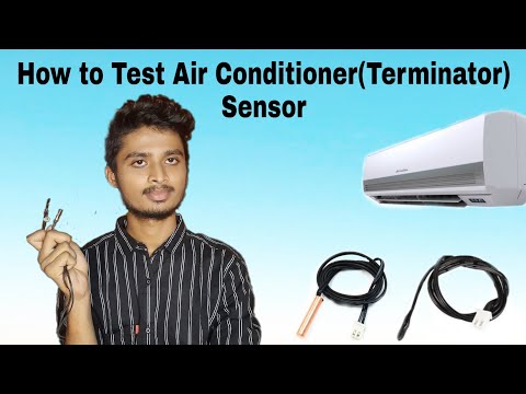 How to Test Air Conditioner sensor / Easy to Check Air Temperatur & Coil sensor with cool water/HVAC