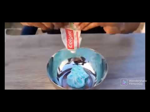How to make slime with Colgate II Experiment II #shorts