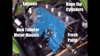 Green, My 1978 Datsun 620 Kingcab 4X4 - Nissan Ka24E Rebuild Ep4 - Mount Engine, Hone Bores & Paint