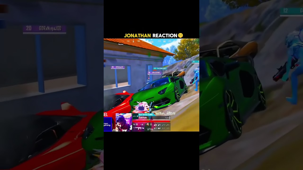 Jonathan reaction 💀    @ig jonathangaming @godlike in @ig punkk      